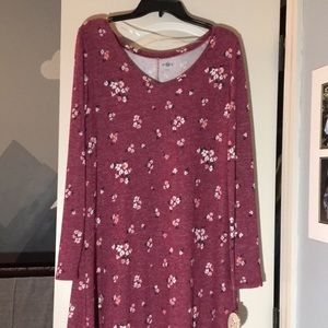 So long sleeve comfort dress. Size large.